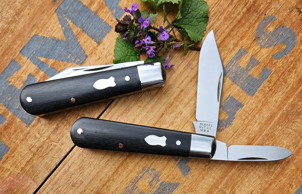 Gabon Ebony 2 Blade Jack Knife